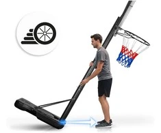 Reguliuojamas didelis stabilus krepšinio stovės krepšys 135-300 cm Neo-Sport NS-282