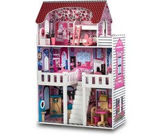 Ricokids Lėlių namelis su priedais 60x30x90 cm