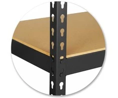 Metalinė sandėliavimo lentyna 183 x 90 x 40 cm Humberg HR-853 juoda