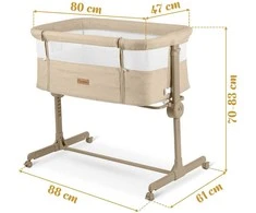 Nukido pristatoma kelioninė lovytė 0-5mėnesių, 9kg, NK-243