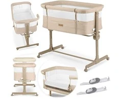 Nukido pristatoma kelioninė lovytė 0-5mėnesių, 9kg, NK-243