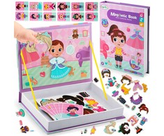 Ricokids Magnetinė dėlionių knygelė mergaitėms, spinta RK-770
