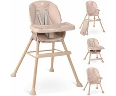 Maitinimo kėdutė Nukido Tilo, rožinė, 3 in1