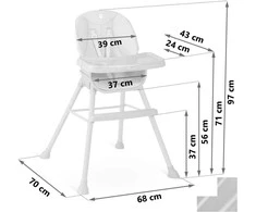 Maitinimo kėdutė Nukido Tilo 3 in1