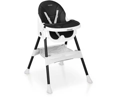 Ricokids Mani maitinimo kėdutė reguliuojama 3in 1, juoda