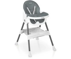 Ricokids Mani maitinimo kėdutė reguliuojama 3in 1, pilka