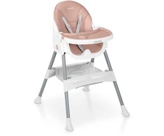 Ricokids Mani maitinimo kėdutė reguliuojama 3in 1, rožinė