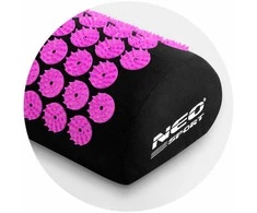 Akupresūros masažinis kilimėlis su pagalve Neo-sport, violetinė/juoda