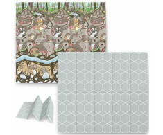Sulankstomas edukacinis putplasčio kilimėlis 200 x 180 x 1 cm Nukido NK-340 ant žemės