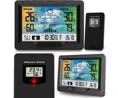 Berdsen Meteorologinė stotelė su ekranu BD-901, juoda