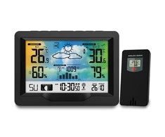Berdsen Meteorologinė stotelė su ekranu BD-901, juoda
