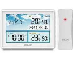 Berdsen Meteorologinė stotelė su ekranu BD-909, balta