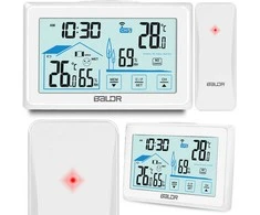 BD-910 balta meteorologinė stotelė su ekranu
