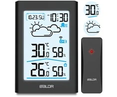 Berdsen Meteorologinė stotelė su ekranu BD-911, juoda