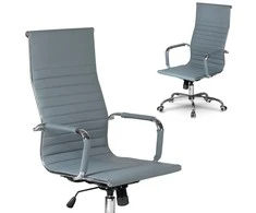 Sofotel Pilka biuro kėdė, modernaus dizaino, ergonomiška pasukama kėdė, reguliuojamo aukščio, patogus sėdėjimas