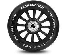 Soke Paspirtuko ratukai 100 mm juodi 2 vnt.