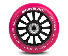 Soke Paspirtuko ratukai 100 mm rubino spalvos 2 vnt.