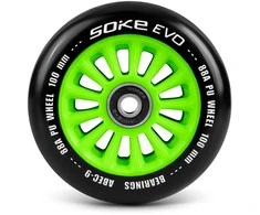 Soke Paspirtuko ratukai 100 mm žali 2 vnt.
