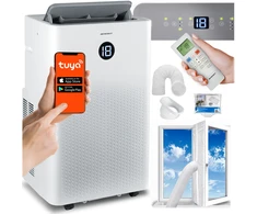 Nešiojamas oro kondicionierius su sandarikliu, 14000 BTU sausintuvas, šildymas, WiFi, 37l/24h, Berdsen BD-584
