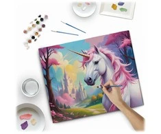 Paveikslas tapybai pagal skaičius 40x50 cm Massido Vienaragis