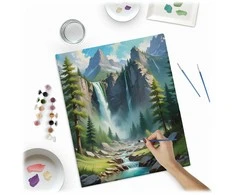 Paveikslas tapybai pagal skaičius 40x50 cm Massido Kalnai