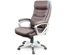 Sofotel Odinė biuro kėdė, ergonomiškas dizainas, reguliuojamas aukštis, ruda vadovo kėdė, patogi darbo kėdė