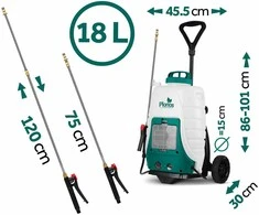 „Plonos PL-601“ akumuliatorinis purkštuvas su vežimėliu