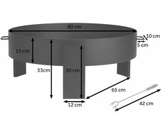 Sodo laužavietė 80 cm Berdsen BD-883