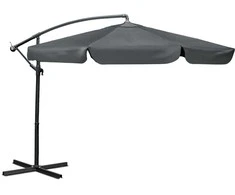 Sulankstomas sodo skėtis, 6 dalių, 350 cm, su uždanga, „Plonos PL-880“