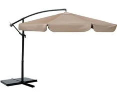 Sulankstomas sodo skėtis, 6 dalių, 350 cm, su uždanga, „Plonos PL-880“