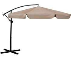 Sulankstomas sodo skėtis, 6 dalių, 350 cm, su uždanga, „Plonos PL-880“