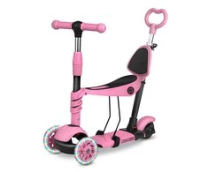 Triratis paspirtukas Ricokids Todi, rožinis