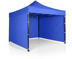 Sodo paviljonas su 3 sienomis, 3 x 3 m, mėlynas Plonos