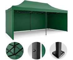 Pawilon sodo 3 scianki 3 x 6m žalia Plonos