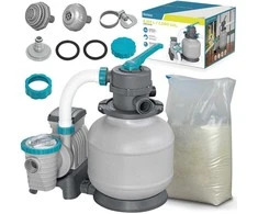 Smėlio pompa 8327 l/val. „Bestway 58499“ + 25 kg smėlio