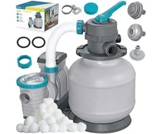 Smėlio pompa baseinams + filtro kamuoliukai 8327 l/h Bestway 58499