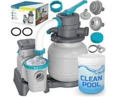 Smėlio pompa baseinams + daugiafunkcinės tabletės 6056 l/val. „Bestway 58497“