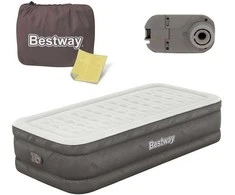 Pripučiamas čiužinys 191x97x46 cm su įmontuotu elektriniu siurbliu Bestway 69048