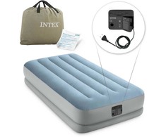 Pripučiamas čiužinys 191x99x36 cm su įmontuotu elektriniu siurbliu INTEX 64166