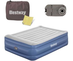 Pripučiamas čiužinys 203x152x56 cm su įmontuotu elektriniu siurbliu Bestway 67614