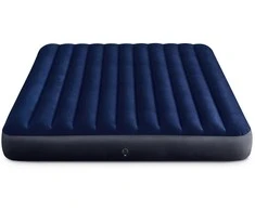Pripučiamas čiužinys 203x183x25 cm su stūmokliniu pompa INTEX 64755