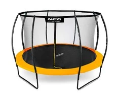 12 pėdų / 374 cm profiliuotas sodo batutas su vidiniu tinklu „Neo-Sport“