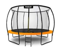 12 pėdų / 374 cm profiliuotas sodo batutas su vidiniu tinklu „Neo-Sport“