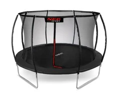 12 pėdų / 374 cm profiliuotas sodo batutas su vidiniu tinklu „Neo-Sport“