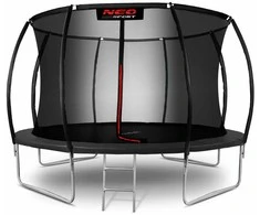 14 pėdų / 435 cm profiliuotas sodo batutas su vidiniu tinklu „Neo-Sport“