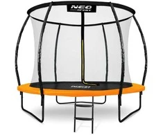 8 pėdų / 252 cm profiliuotas sodo batutas su vidiniu tinklu „Neo-Sport“