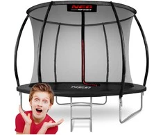 8 pėdų / 252 cm profiliuotas sodo batutas su vidiniu tinklu „Neo-Sport“