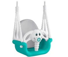 Ricokids 3 viename dramblio formos kibiro sūpynės, turkio spalvos
