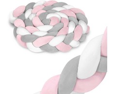 Ricokids pinta lovytės apsauga 3m - rožinė ir pilka