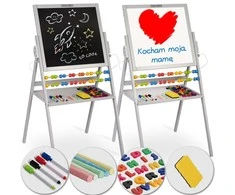 Ricokids magnetinė kreidinė lenta, besisukanti - pilka